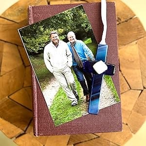 Sentimental Gift For Dad From Daughter Or Son For Father's Day/Christmas/Birthday- Handmade in USA Glass Cross with Poem- Gift for Dad Who Has Everything