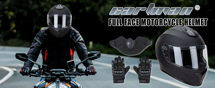 Cartman DOT Approved Motorcycle Helmet - Full Face Helmet