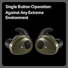 YHKEMA Electronic Shooting Earbuds - Ear Hearing Protection NRR 28dB Bluetooth 5.3 Noise Cancelling & Sound Amplification - Rechargeable Case for Hunting and Range(Green)