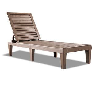 Chaise Lounge Outdoor Set of 4,Adjustable Pool Lounge Chair with 5 Positions Backrest, Waterproof Sun Loungers for Garden Pool Beach Patio Deck Sunbathing.Black