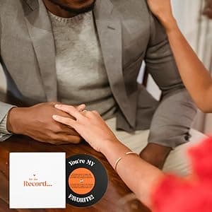 Bee! Anniversary card for Him or Her | Gift for Husband or Wife, Boyfriend or Girlfriend | Valentine's Day Card for men and women | For the Record Love Card