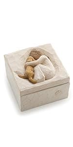 Willow Tree Grandmother, Love that Transcends the Years, Box for Jewelry and Treasures, Reminder of Those you Love who Call you Grandma, Sculpted Hand-Painted Keepsake Box