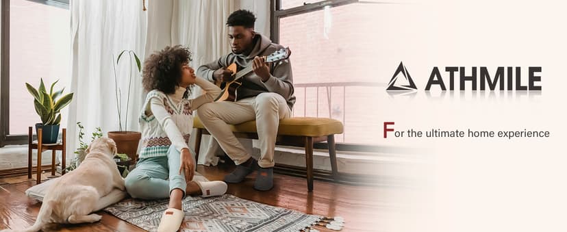 ATHMILE House Slippers for Women Men Indoor Barefoot Slippers Socks Furry Slip on House Shoes Cozy Comfy for Home Bedroom Travel Yoga