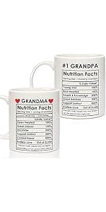 Breezy Valley Grandparent Gifts, Christmas Gifts for Grandma Grandpa from Grandkids - Best Ever Grandparents Gift Ideas, Grandma Grandpa Mugs Socks Set
