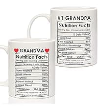Breezy Valley Grandparents Gifts from Grandkids, Christmas Gifts for Grandma Grandpa from Grandson Granddaughter - Best Gift for Grandmother Grandfather, Happy Birthday Gift Grandparents Coffee Mug