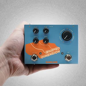 SONICAKE Modulation Guitar Effects Pedal 4 Mode of Chorus, Flanger, Phaser & Tremolo Digital Warped Dimension