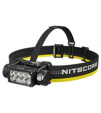 Nitecore HC65 UHE Headlamp, 2000 Lumen Max Heavy Duty Metal, USB-C Rechargeable with White, Red, and Reading Lights for Camping, Hiking, Hunting, and Industrial Works (Black)