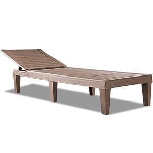 Chaise Lounge Outdoor Set of 4,Adjustable Pool Lounge Chair with 5 Positions Backrest, Waterproof Sun Loungers for Garden Pool Beach Patio Deck Sunbathing.Black