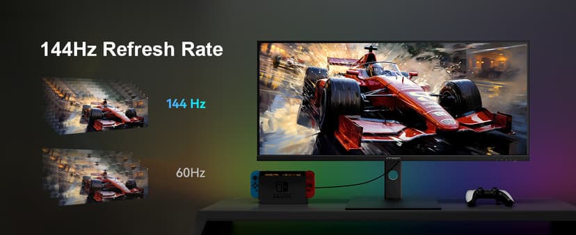 INNOCN 40C1R Ultrawide Monitor 40" WQHD 3440 x 1440p 144Hz FreeSync Premium HDR400 21:9 Computer Display 95% DCI-P3 500Nits IPS USB Type-C HDMI Tilt/Height Adjustable, Mountable