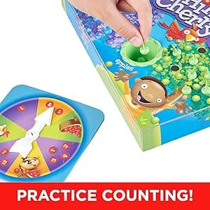 Hasbro Gaming Hi Ho Cherry-O Board Game for 2 to 4 Players Kids Ages 3 and Up (Amazon Exclusive)