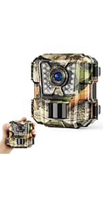 WOSPORTS Trail Camera,56MP 4K 0.2S Trigger Motion Activated,Game Camera with Night Vision IP66 Waterproof 2.0''LCD 120°Wide Trail Cam Lens for Outdoor Scouting Wildlife Monitoring Home Security