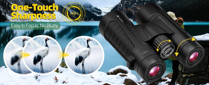 15x56 Binoculars for Adults High Powered - Large View Binoculars with Clear Low Light Vision - Waterproof Compact Binocular for Hunting Camping Cruise Travel Bird Watching