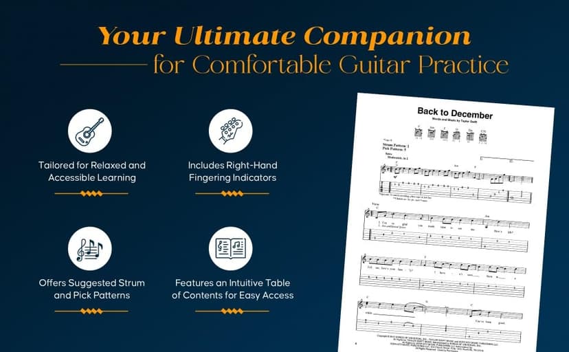 Taylor Swift - Easy Guitar Anthology, 2nd Edition | 23 Songs for Beginners with Chords and Tabs | Pop and Country Guitar Songbook for Acoustic and ... and Fans (Easy Guitar With Notes & Tab)