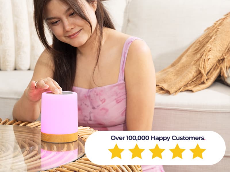 Friendship Lamps by LuvLink – No Subscription WiFi Touch Lamp for Long Distance Relationships, Couples, Friends & Family - Gift Ready (Set of Two)