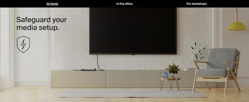 Belkin 12-Outlet Surge Protector Power Strip w/ 12 AC Outlets & 8ft Flat Plug, UL-listed Heavy-Duty Extension Cord for Home, Office, Travel, Computer, Laptop, Charger - 3,940 Joules of Protection