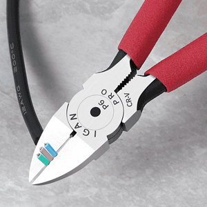 IGAN-P6 6-inch Ultra Sharp & Powerful Side Cutter Clippers with Longer Flush Cutting Edge, Ideal Wire Snips for Crafting, Floral, Electrical & Any Clean Cut Needs B087P191LP