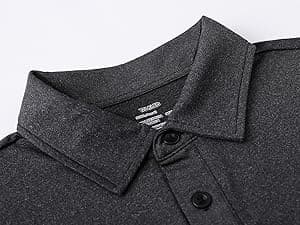 TELALEO 4/5 Pack Mens Polo Shirts Quick Dry Short Sleeve Golf T Shirt Performance Moisture Wicking Casual Workout