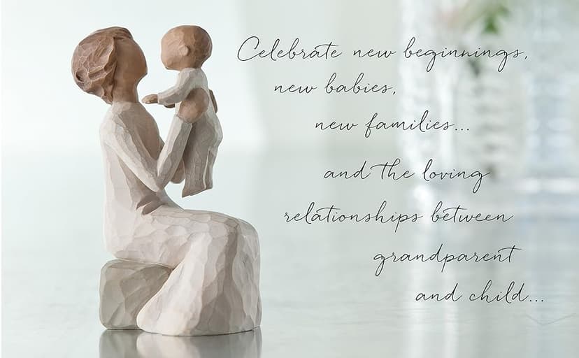 Willow Tree Grandmother, A Unique Love That Transcends The Years, Celebrate New Beginnings, Babies, Families, Loving Relationships Between Parent, Grandparent and Child, Sculpted Hand-Painted Figure