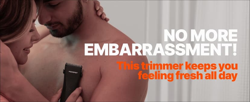 MANSPOT Manscape Groin & Body Hair Trimmer for Men, Electric Ball Pubic Trimmer Shaver,Manscape Kit with 4 Guard,Replaceable Ceramic Blade Heads,Waterproof Wet/Dry Shaver,90 Minutes Shaving