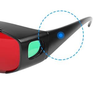 BIAL Red-blue 3D Glasses/Cyan Anaglyph Simple style 3D Glasses 3D movie game-Extra Upgrade Style