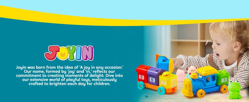 Play-Act Learning Toys for 1 2 3 Years Old, Counting, Matching & Sorting Montessori Learning Farm Train Including 9 Farm Animals, Birthday Gift for Baby Boys Girls B0CYT85XT6