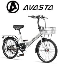 AVASTA Vela Hybrid Bike for Adult Women Female Lightweight Step Through 26 Inch High Tensile Steel Frame City Commuter Comfort Lady Bicycle, 6-Speed, Multiple Colors