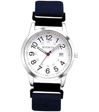 JewelryWe Womens Stretch Band Watches: Analog Quartz Elastic Watch Colorful Weave Rope Expansion Band Wristwatch for Valentine's Day