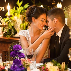 Christmas Flowers Roses Gifts for Mom,Forever Real Preserved Roses in Glass Dome,Christmas Anniversary Thanksgiving Gifts for Wife Girlfriend Women Best Friend Grandma/Purple Rose