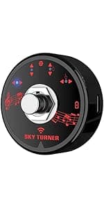 Wireless Guitar System 2.4 GHz with 8 Channels Rechargeable Audio Wireless Guitar Transmitter Receiver for Electric Guitar Bass Electric Wind Instruments,48K/16bit Real-time Transmissio (Black)