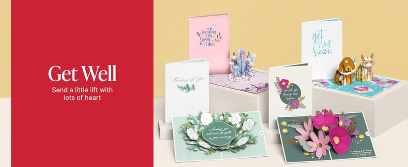 Lovepop Daisy Patch Hummingbirds Pop-Up Card, 5 X 7 Inch, Valentine's Day Gift, Cards for Mom, Thinking of You, Love Card