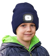 CENSGO Unisex Hat with Light, USB Rechargeable LED Headlamp Beanie, Gifts for Dad Father Men Husband Warm Knitted Cap