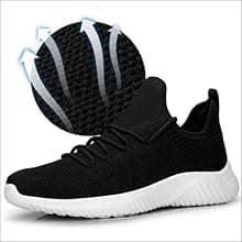 Feethit Womens Slip On Walking Shoes Non Slip Running Shoes Breathable Workout Shoes Lightweight Gym Sneakers