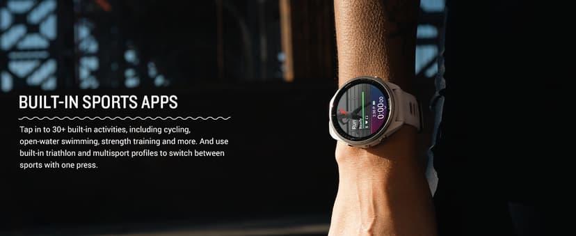 Garmin Forerunner® 965 Running Smartwatch, Colorful AMOLED Display, Training Metrics and Recovery Insights, Black and Powder Gray, 010-02809-00