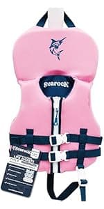 SearocK Children’s Life Jacket – US Coast Guard Approved Infant & Youth Life Vest for Boating, Fishing & Water Sports – Kids & Toddler PFD with Secure Buckles