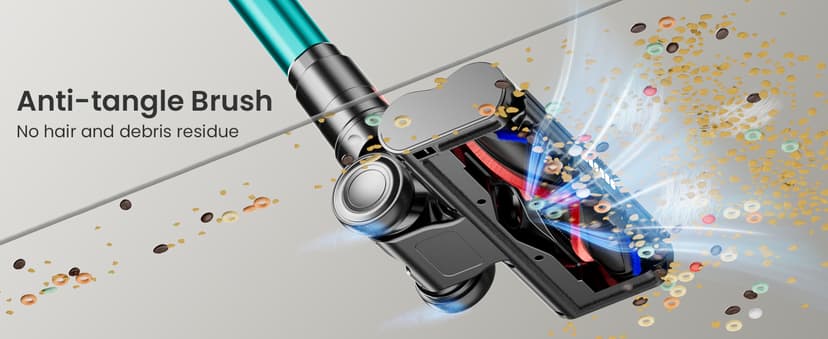 Cordless Vacuum Cleaner, 600W 50KPA 70Mins Vacuum Cleaners for Home, Stick Vacuum with Charging Dock Station, Anti-tangle Wireless Vacumm, Rechargeable Cordless Vacuum for Pet Hair/Carpet/Hard Floor