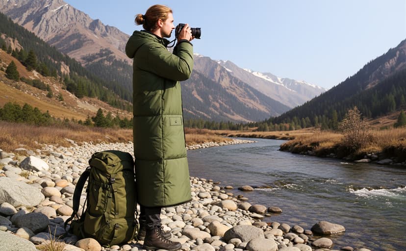 Wearable Sleeping Bag Adult Outdoor & Indoor Sleeping Bags Applicable Temperature 25℉-50℉ Designed for Camping, Hiking, Backpacking, and Other Outdoor Adventures