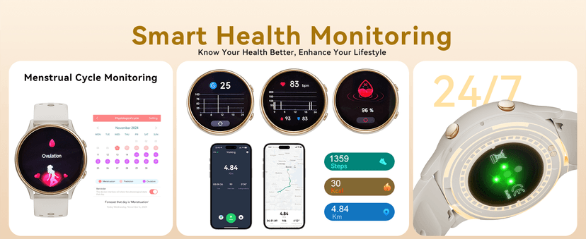 KEEPONFIT Smart Watches for Women, Fitness Tracker with Heart Rate & SpO2 Monitor, IP67 Waterproof Activity Tracker for Men & Women, Smart Watch for Android Phones and iPhone Compatible (Gray)