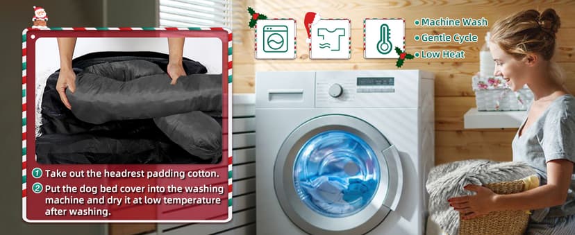 Calming Dog Bed Fluffy Plush Dog Mat for Furniture Protector with Removable Washable Cover for Large Medium Small Dogs and Cats (Large, Light Grey)