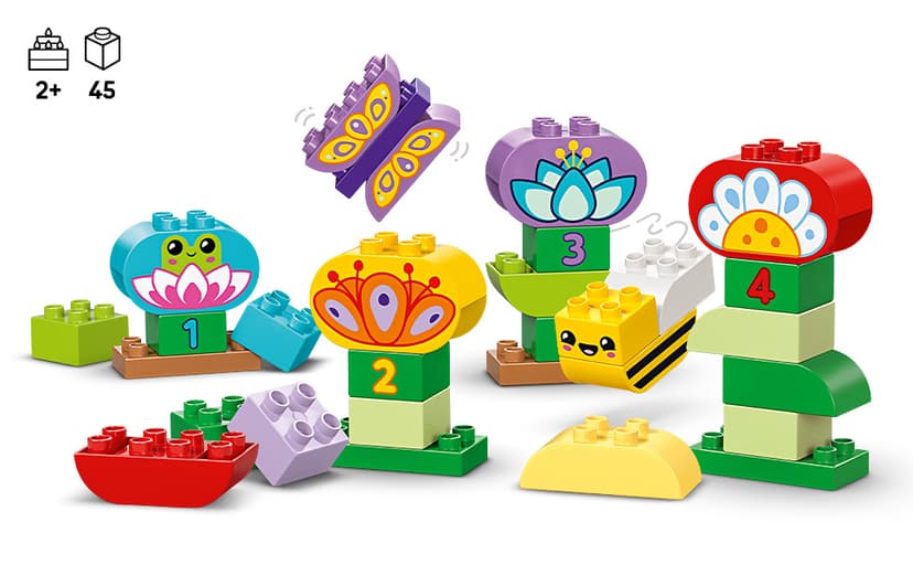 LEGO DUPLO Town Creative Garden & Flowers Building Toy Playset - Preschool Learning and Educational Flower Toy for Toddlers, Boys and Girls, Ages 2+ - Baby Gift Idea - 10444 B0DJ184XFZ