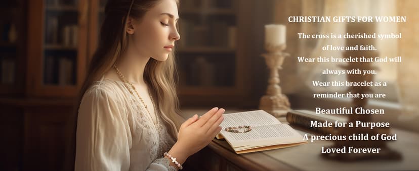 Christian Mothers-Day Gifts for Women, First Communion Confirmation Graduation Gifts Religious Cross Bracelet for Mom/Daughter/Friend/Sister/Grandma/Granddaughter/Godmother/Her, Inspirational Birthday Faith Based Jesus Jewelry