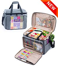 Crochet Bag and Tote - Corduroy Yarn Bag - Yarn Holder for Crocheting - Crochet Storage Bag for Crochet Hooks, Crochet Accessories, Knitting Bag for Crochet Lovers, Mother's Day Gift