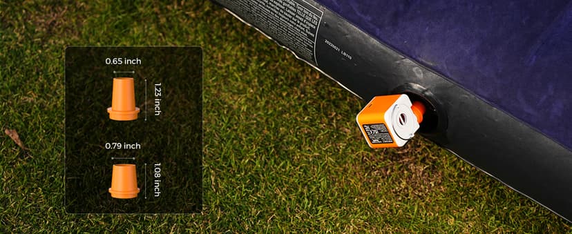 Portable Air Pump for Inflatables, 2400mAh Ultra Powerful Mini Air Mattress Pump with Camping Light, 4.5kPa Electric Air Pump Camping Gear for Pool Float, Air Mattress,Vacuum Storage Bags