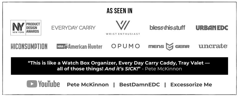 Holme & Hadfield Premium 4-Slot Wooden Watch Display Case – Handcrafted Men’s Watch Box with Accessory Drawer, Hinged Cover, Leather Lining – Birthday Gift for Collectors – Luxury Built to Last