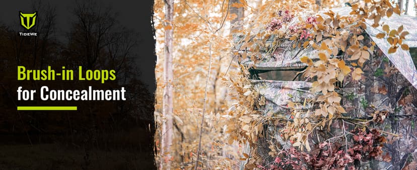 TIDEWE Hunting Blind 270°See Through with Carrying Bag for Turkey Hunting, Pop Up Ground Blinds, Portable Resilient Hunting Tent