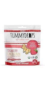 USDA Organic Tummypops Ginger Variety Pack (Pineapple, Peach, & Strawberry)