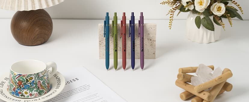 ENOMY Personalized Ballpoint Pens with Logo/Name/Text, Black Ink Custom Engraved Pen in Bulk, Ideal for Christmas Gifts, Birthday Presents, College, Offices & Businesses