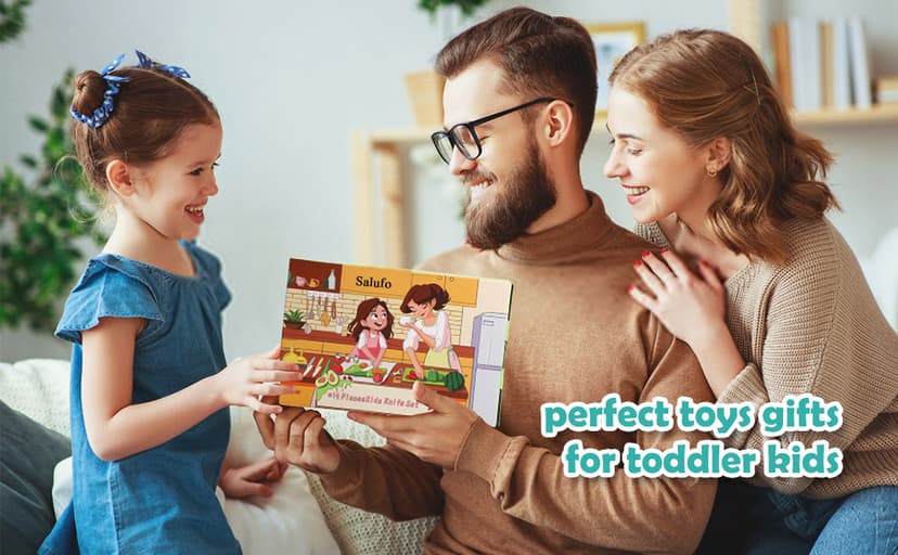 14PC Montessori Toy Safe Kitchen Knife Set for Toddler, Kids Knife Set for Real Cooking with Cutting Board, Gift for 3-12 Year Old Girl Boy Bithday Chistmas, Little Chef Cooking Tool for Kid Age 3-12