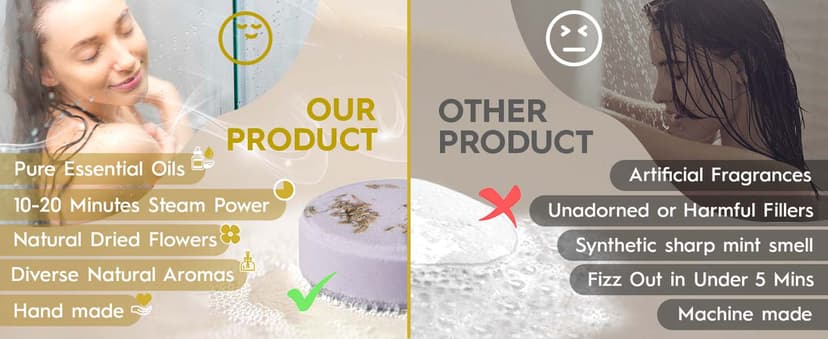 Shower Steamers Aromatherapy BLRIET 8 Pack Gifts for Women, Birthday Christmas White Elephant Gifts Stocking Stuffers for Adults Her Mom Him Home Spa Gym Natural Essential Oil Self Care Relaxation