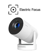 Mini Projector 4K support with WiFi 6 and Bluetooth 5.4, 5w Soundbase Speaker, Auto Vertical Keystone 180°Rotatable Portable Proyector for Home Bedroom Outdoor HY300Pro+