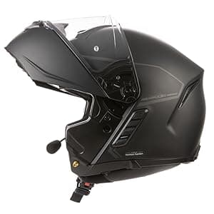 Sena Impulse DOT Flip Up Modular Bluetooth Helmet w/Sound by Harman Kardon Dual Visor Helmet with Integrated Mesh Intercom System / MP3 / Voice Dial (Matte Black, Small)